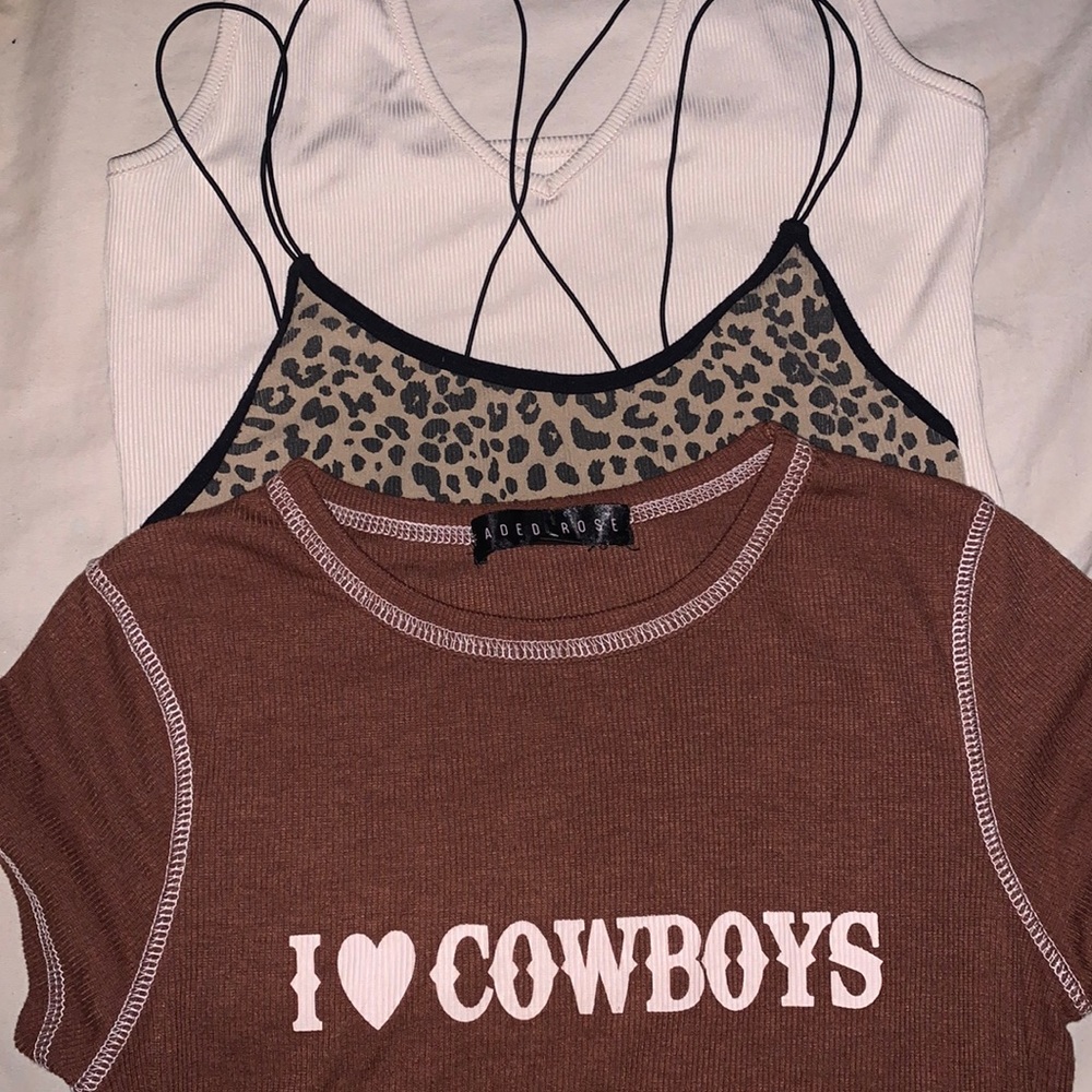cropped shirt bundle-see description